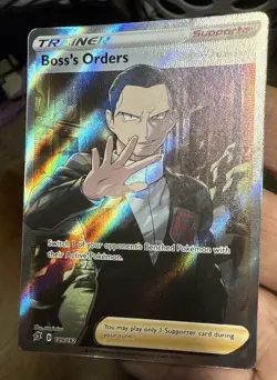 Pokemon TCG Boss's Orders (Full Art) 189/192 Swsh02: Rebel Clash Holo 🔥 - Image 1