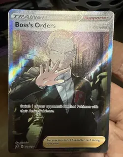 Pokemon TCG Boss's Orders (Full Art) 189/192 Swsh02: Rebel Clash Holo 🔥 - Image 2
