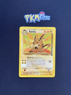 Pokemon TCG Raichu Fossil 29/62 Regular Rare LP. - Image 1
