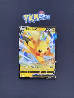 Pokemon TCG Pikachu SWSH285 Black Star Promo LP. - Image 1