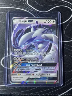 Pokemon 2018 SM Lost Thunder Lugia GX 159/214 Rare Holo Mint - NM TCG - Image 1