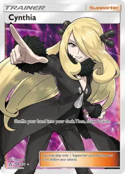 Pokemon Cynthia (Full Art) LP 1st Edition Normal SM - Ultra Prism - Image 1