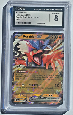 Pokemon TCG Koraidon ex 125/198 - Double Rare - CGC 8 NM/Mint - Scarlet & Violet - Image 1
