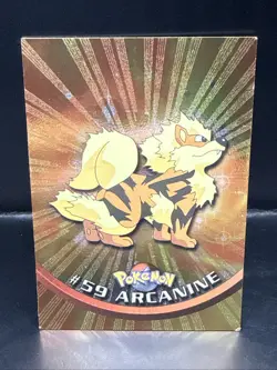 Pokemon Topps Series 1 Black Logo Holo #59 Arcanine A - Image 2