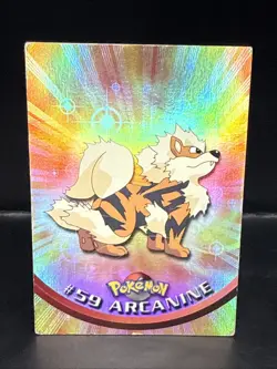 Pokemon Topps Series 1 Black Logo Holo #59 Arcanine B - Image 1