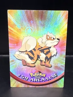 Pokemon Topps Series 1 Black Logo Holo #59 Arcanine B - Image 2