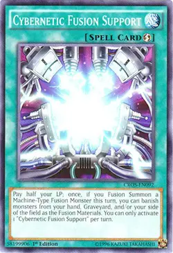 Cybernetic Fusion Support - CROS-EN092 - Common - 1st Edition - Lightly Played - Image 1