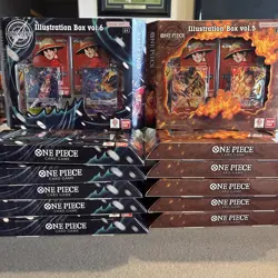 One Piece Illustration Box IB05 + IB06 Vol 5 & 6 - ENG Sealed NEW Lot Of 12 - Image 1