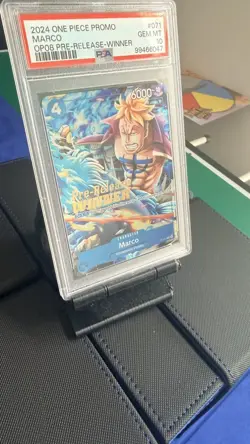 One Piece 2024 Marco 071 Pre-Release Winner OP08 GEM MT PSA 10 - Image 4