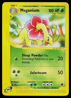 Pokemon Card - Meganium Expedition 53/165 Rare Non-Holo - Image 1