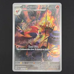 Pokemon TCG Card Fletchinder 199/193 Paldea Evolved Illustration Rare - NM - Image 1