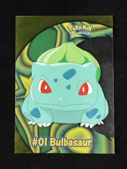 Topps Pokemon BULBASAUR #PC2 TV Animation Clear Cards - Image 1