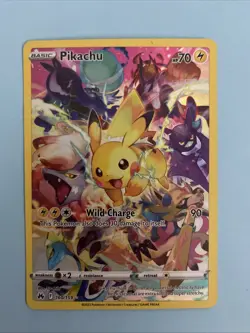 Pokemon TCG Pikachu Crown Zenith Alternative Art Holo Card 160/159 - Image 1