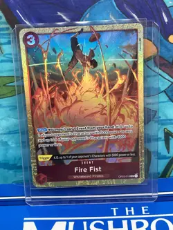 Fire Fist OP03-018 R ALT ART RARE- One Piece Trading Card Game - ENGLISH - Image 1