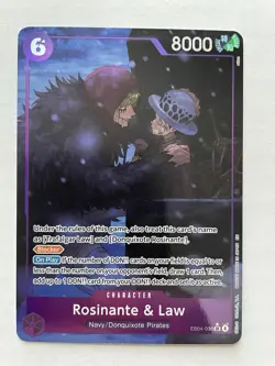 One Piece Card Game Rosinante & Law (Alternate Art) EB04-038 SR English - Image 1