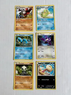 Lot Of 6 XY Furious Fists 2014 Pokemon TCG Cards Common Uncommon Non Holo - Image 1