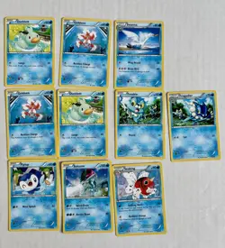 Lot Of 10 XY Pikachu Libre & Suicune Trainer Kit 2016 Pokemon TCG Cards Common - Image 1