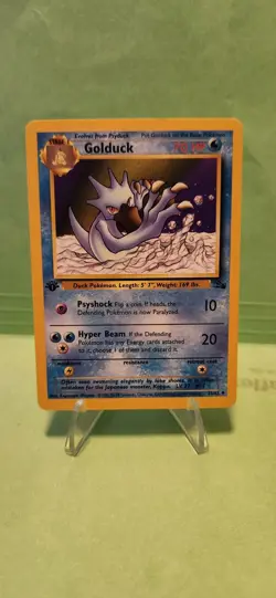 Golduck First Edition 35/62 Fossil Set Uncommon Pokemon Card (NM/M) - Image 1