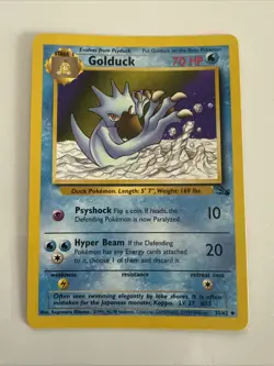 1st Edition Golduck 35/62 - Fossil - Near Mint Pokemon Card - Image 1