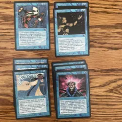 MTG: Ice Age Blue 9 Cards: Reality Twist, 3X Hydroblast, 3X Brainstorm, 2X CSpel - Image 1