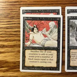 MTG: Vintage Revised 10 Card Black Lot: Demonic Hordes, Sacrifice, Animated Dead - Image 2