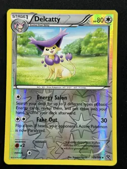 Delcatty Reverse Holo XY Base Set 105/146 LP-NM Pokemon Card - Image 1
