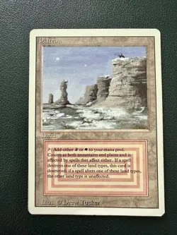 MTG: English Plateau - Light Play - Normal - Revised - LP - Reserved List - CEDH - Image 1