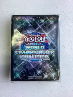 YuGiOh - Black Card Sleeves - World Championship Qualifier - 2022 - Sealed - Image 1