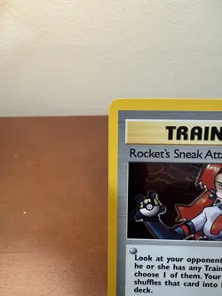 Pokemon TCG Rockets Sneak Attack Holo Trainer Card 16/82 First Edition NM - Image 2