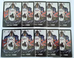 One Piece TCG Romance Dawn OP05 English DON! card Foil play set of 10 NM/M - Image 1