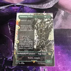 Summon: Titan Borderless Final Fantasy MTG, FIN-0373 Rare - Image 1