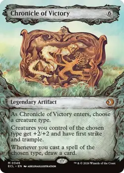 x1 Chronicle of Victory - Foil - Showcase M MTG Lorwyn Eclipsed M/NM, English - Image 1