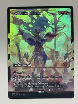 Collective Inferno - Foil - Showcase - MTG Lorwyn Eclipsed M/NM, English Magic - Image 1