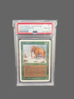 Magic The Gathering TCG 1993 War Mammoth Gem Mint PSA 10 - Image 1