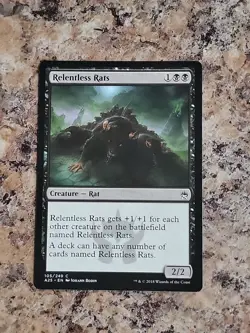 MTG Magic the Gathering Relentless Rats (105/267) Masters 25 Nm Unplayed - Image 2