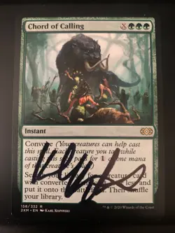 MTG-Signed CHORD OF CALLING ARTIST PROOF-Double Masters Kopinski - Image 1