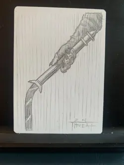 SKETCHED magic MtG Artist Proof- signed- Vraska, the silencer _jarel threat- - Image 2
