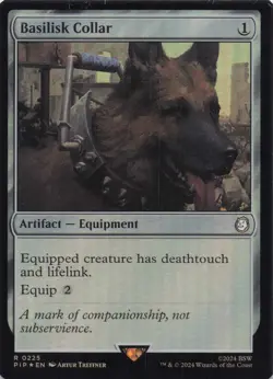 Basilisk Collar NM Foil Fallout #225 Rare MTG - Image 1