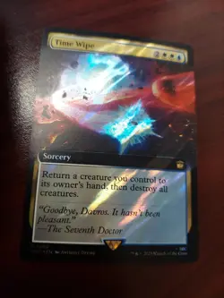 Time Wipe (Extended Art) (Surge Foil) Universes Beyond: Doctor Who Foil - Image 1