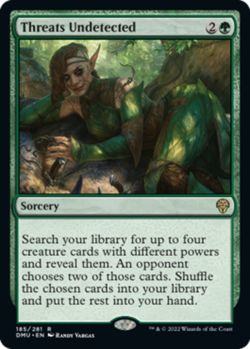 NM-Mint, English MTG Regular Threats Undetected Dominaria United Magic the Gathe - Image 1