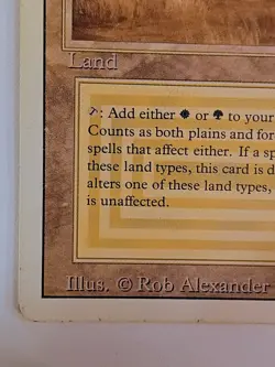 MTG Magic the Gathering Savannah Revised Edition Dual Land MP See Description - Image 5