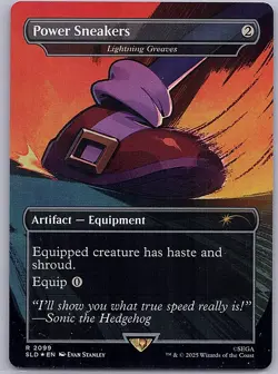 Power Sneakers - Lightning Greaves (Rainbow Foil) Secret Lair Drop Foil 2099 - Image 1