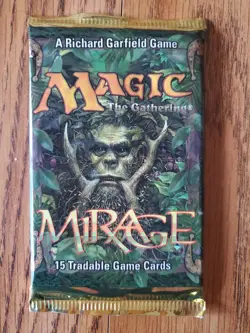 MAGIC THE GATHERING Lot of Two (2) MIRAGE Factory Sealed Booster Packs - Image 3
