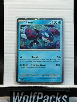 Pokemon TCG Mega Evolutions MEP EN - Kyogre Rare 034/132 Cosmos Holo - Image 1