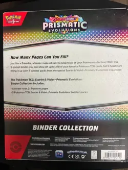 Pokemon TCG: Scarlet & Violet Prismatic Evolutions Binder Collection- New/Sealed - Image 2