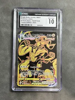 Pokemon 2022 Single Strike Urshifu VMAX TG29/TG30 Gold Brilliant Stars CGC 10 - Image 1