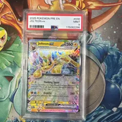 2025 POKEMON PRE EN-PRISMATIC EVOLUTIONS #030 JOLTEON EX PSA 9 - Image 1
