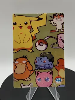 Pokemon Vintage Pocket Monsters Vending Holo Prism Sticker Pikachu Mew Psyduck - Image 3