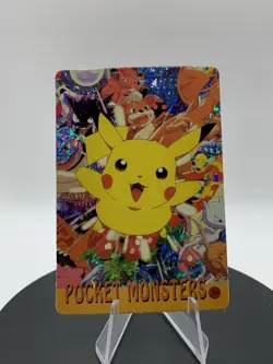 Vintage Pokemon Pocket Monsters #30 Vending Prism Holo Pikachu Charizard Mew - Image 1