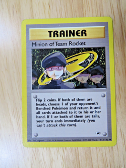 Pokemon TCG - Minion of Team Rocket 113/132 Gym Heroes Common LP - Image 1